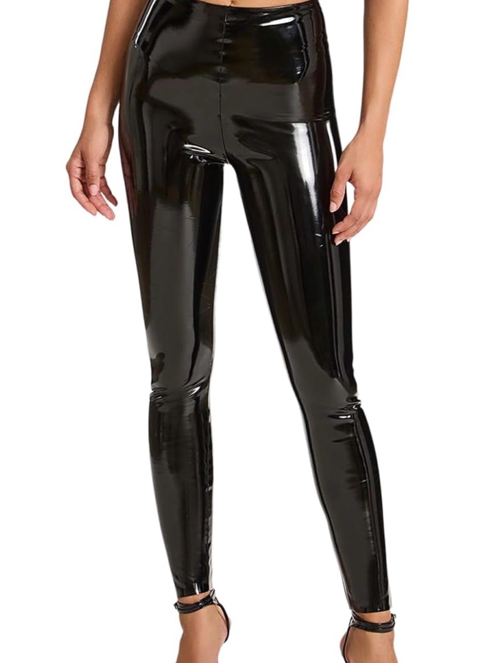 Commando Black High-Shine Faux Leather Leggings